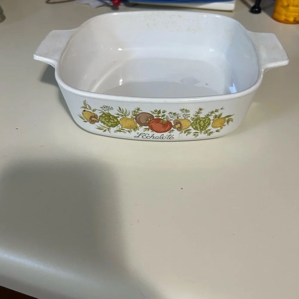 Vintage Corning Ware Pyrex 1970’s 1 QT La Marjolaine Casserole SEE STAMP RARE!!!